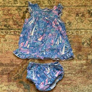 Lilly Pulitzer dress and bloomer set